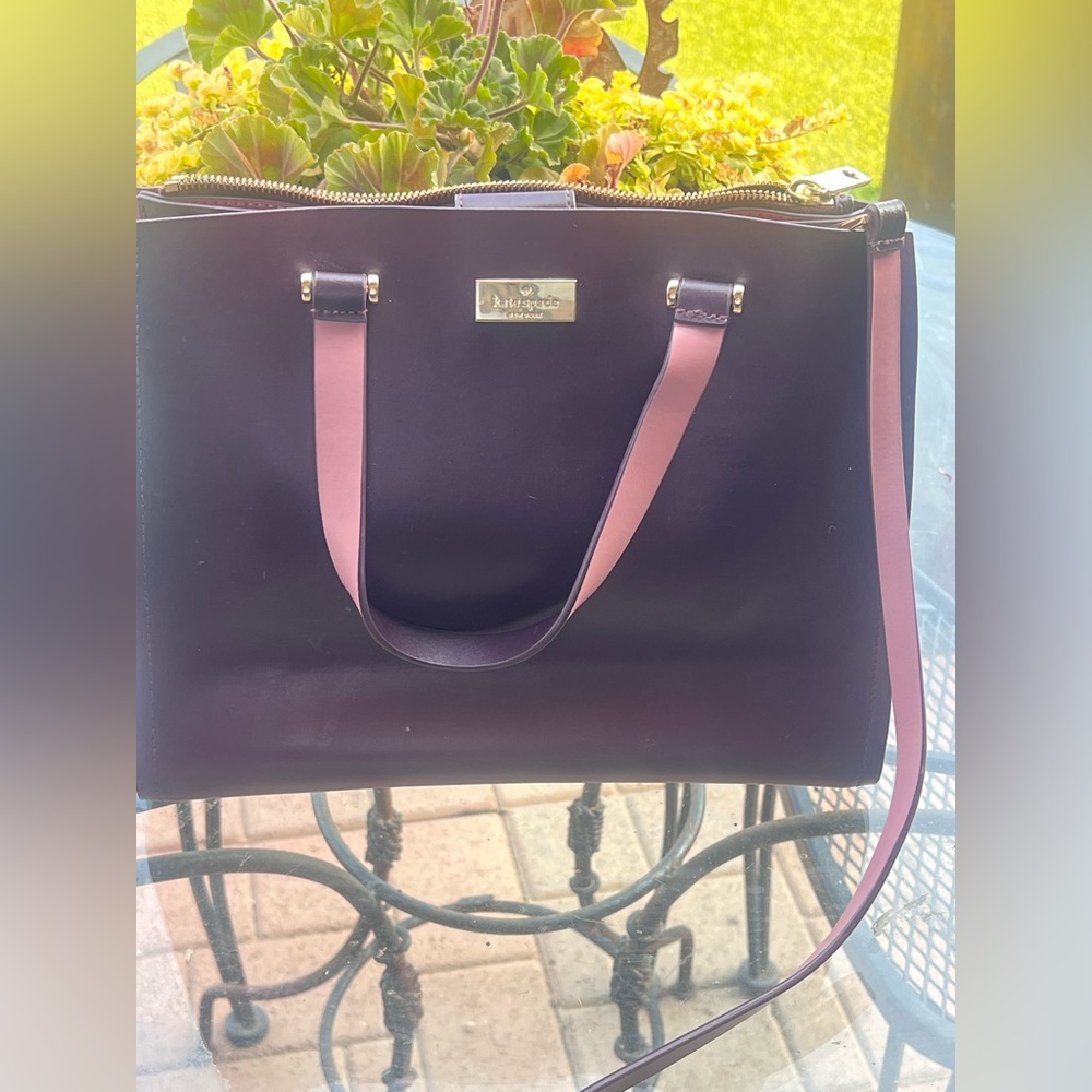 Kate Spade Purple and Pink Tote Bag